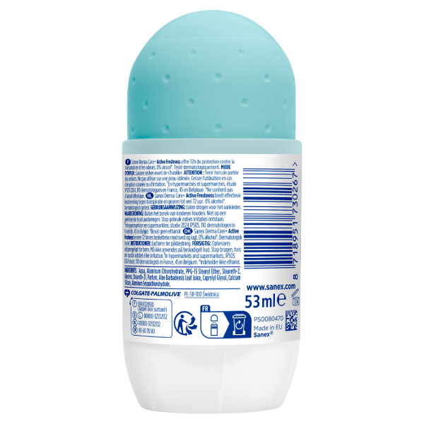 Sanex Dermo Active Freshness 72h Antiperspirant Roll-on Sanex Dermo Active Freshness 72h Antiperspirant Roll-on