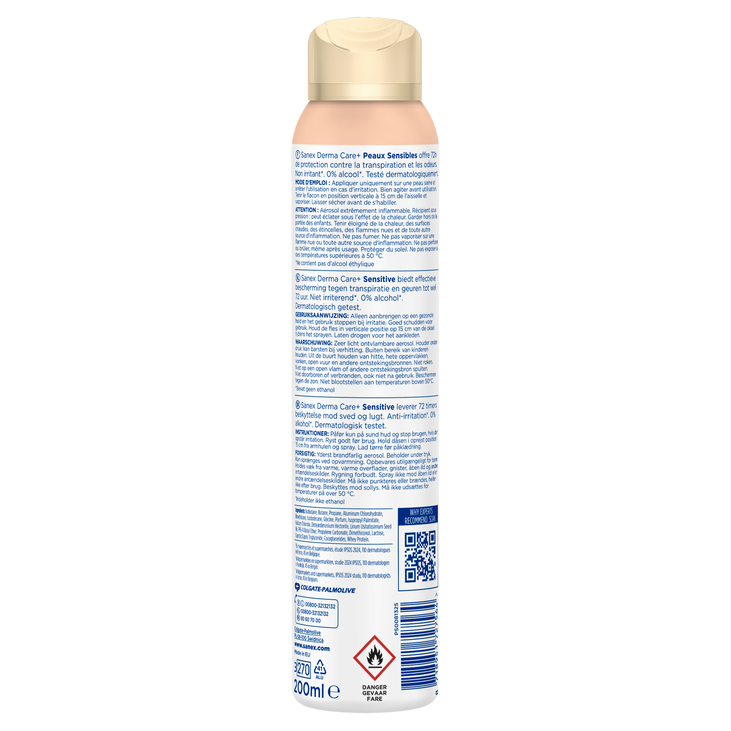 Sanex Derma Care Sensitive Antiperspirant Spray