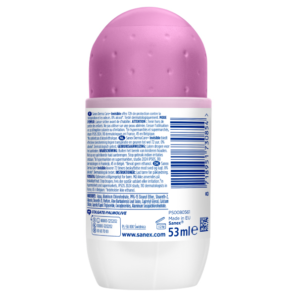 Sanex Dermo Invisible Roll-On Antiperspirant Sanex Dermo Invisible Roll-On Antiperspirant