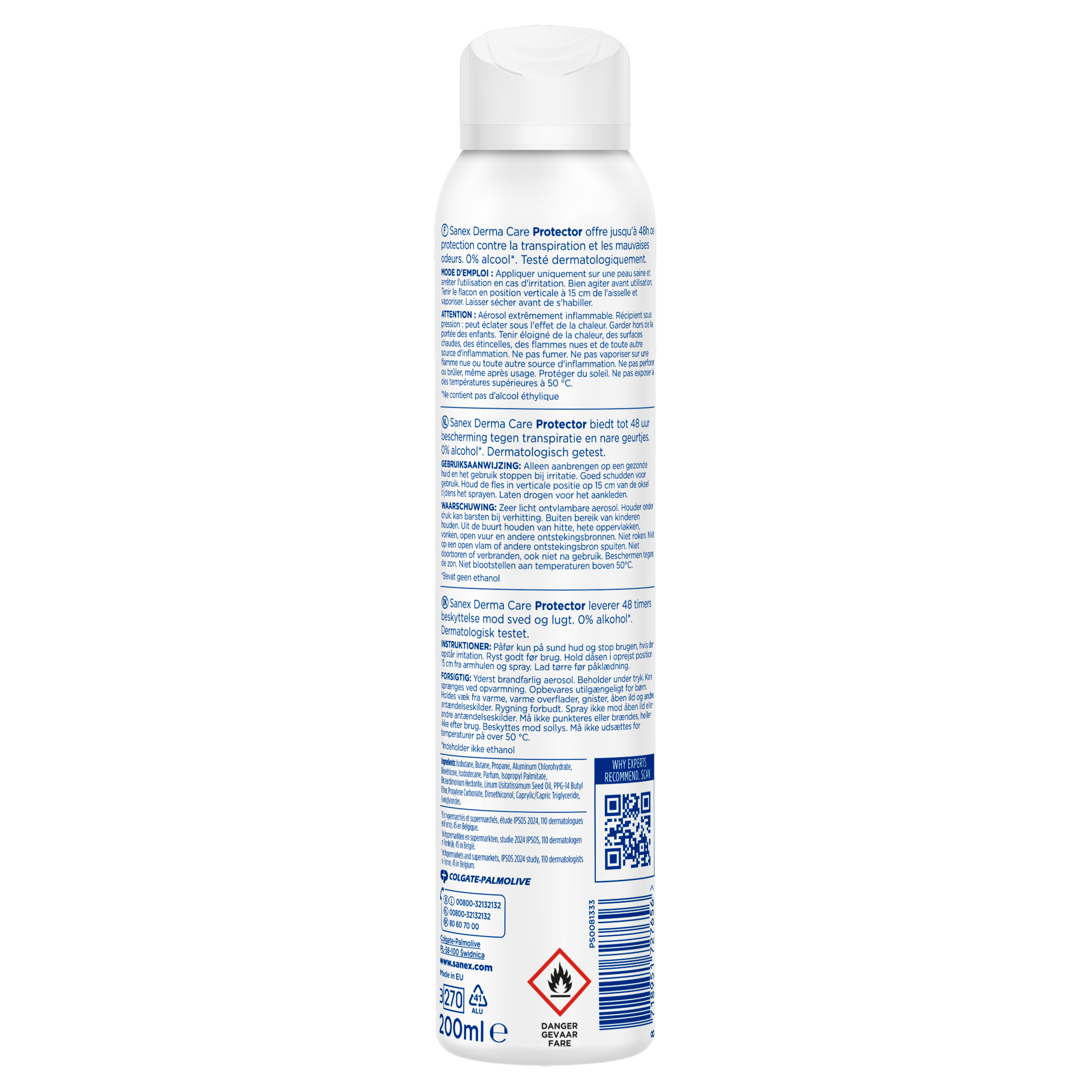 Sanex Derma Care Protector Antiperspirant Spray