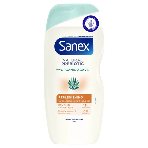 Sanex Natural Prebiotic fra Økologisk Agave Replenishing Shower Gel