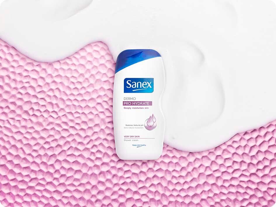 Alle Sanex-produkter er udviklet, så de fungerer sammen med din hud. Alle Sanex-produkter er udviklet, så de fungerer sammen med din hud.